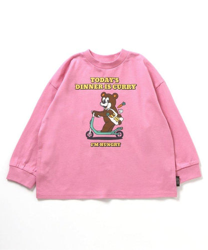 多色印花長袖T恤