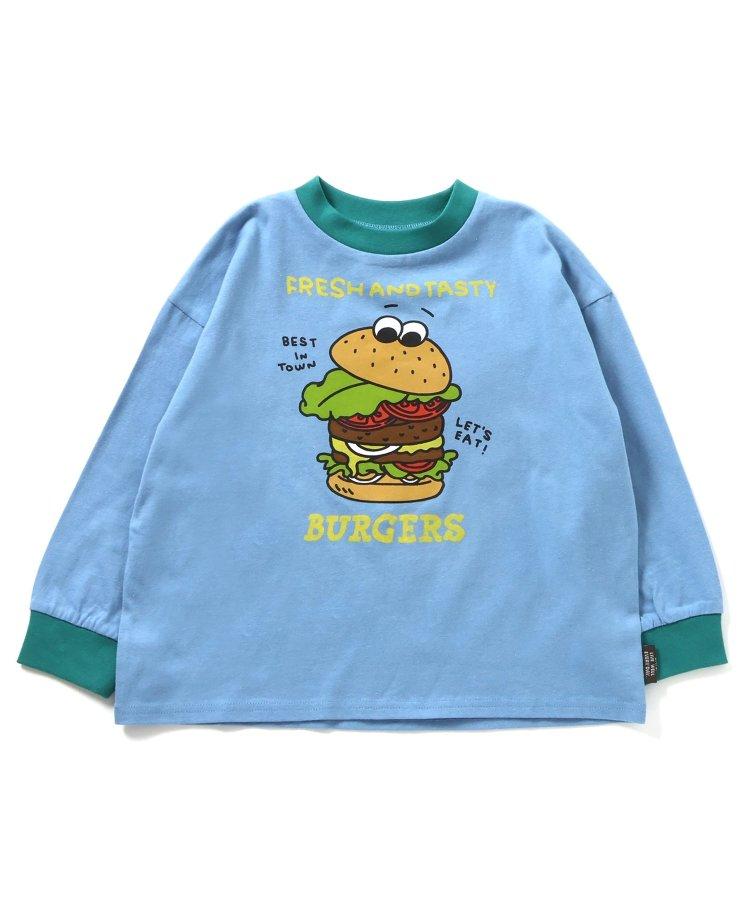 多色印花長袖T恤