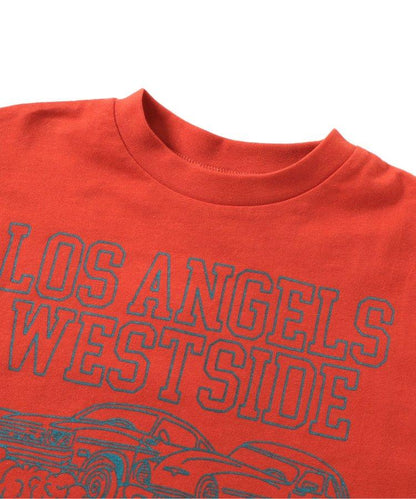 多色印花長袖T恤