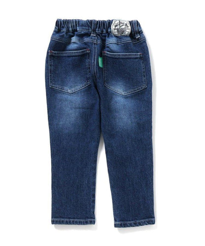 損傷修身牛仔褲 10分褲