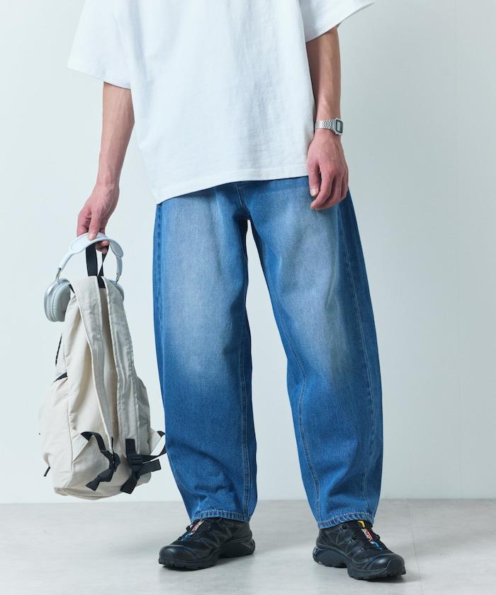 寬鬆直筒款牛仔褲