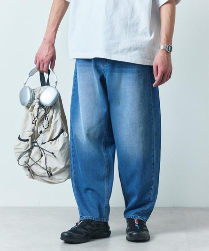 寬鬆直筒款牛仔褲