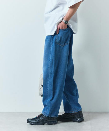 寬鬆直筒款牛仔褲
