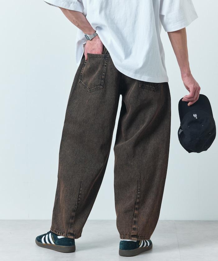 寬鬆直筒款牛仔褲