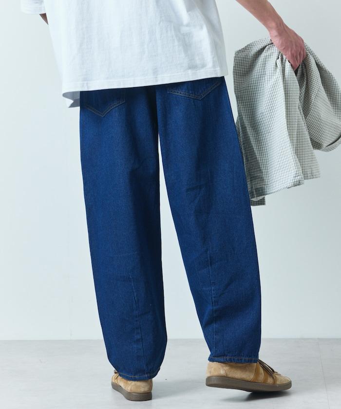 寬鬆直筒款牛仔褲