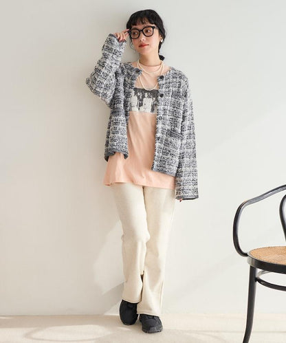 Tweed針織夾克