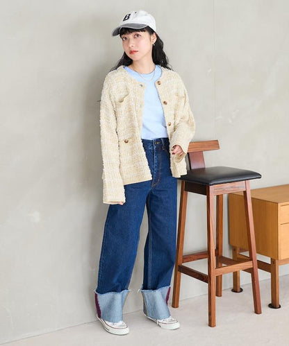 Tweed針織夾克
