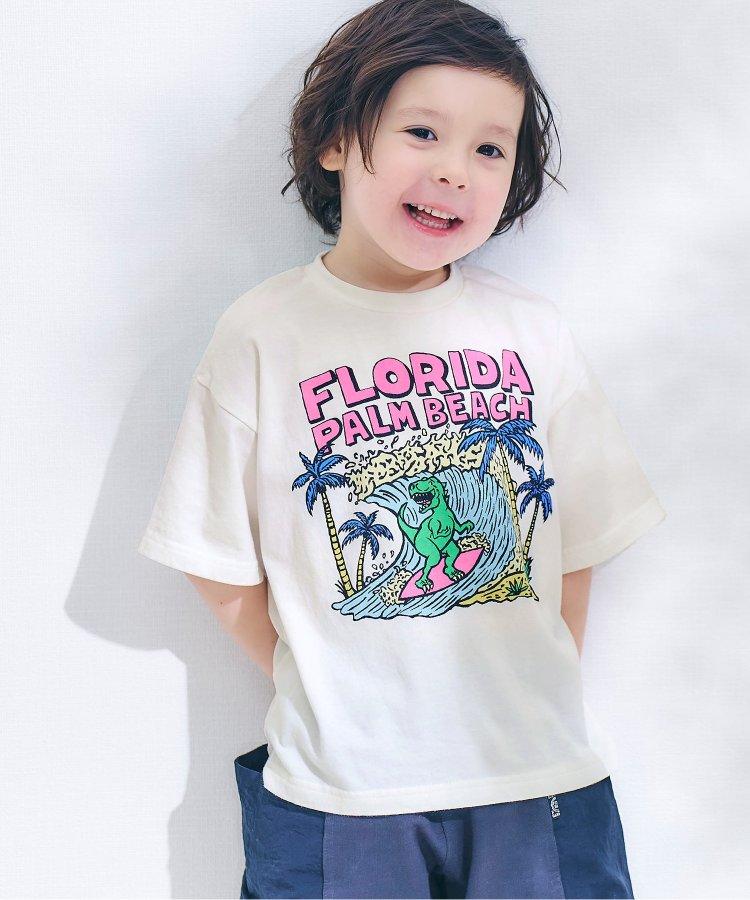 棕櫚灘印花恐龍T恤