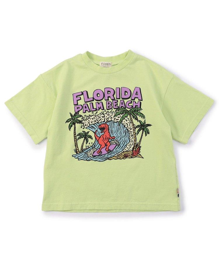 棕櫚灘印花恐龍T恤