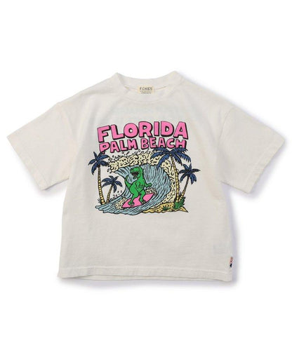 棕櫚灘印花恐龍T恤