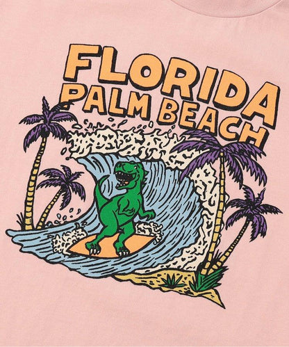 棕櫚灘印花恐龍T恤