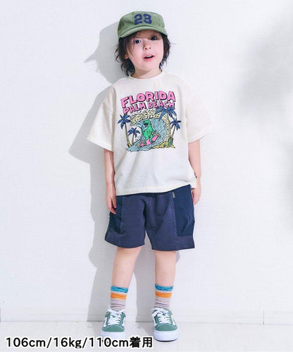 棕櫚灘印花恐龍T恤