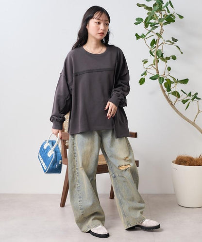 重製風 剪裁衛衣