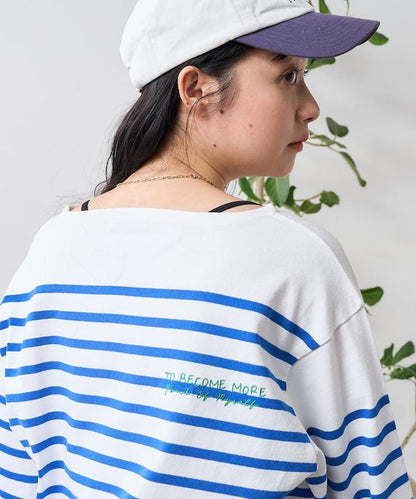 拼接邊框 刺繡 巴斯克襯衫