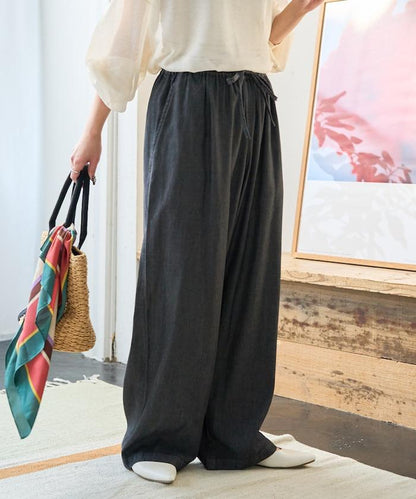 人造纖維丹寧休閒褲