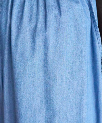 人造纖維丹寧休閒褲