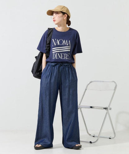 人造纖維丹寧休閒褲