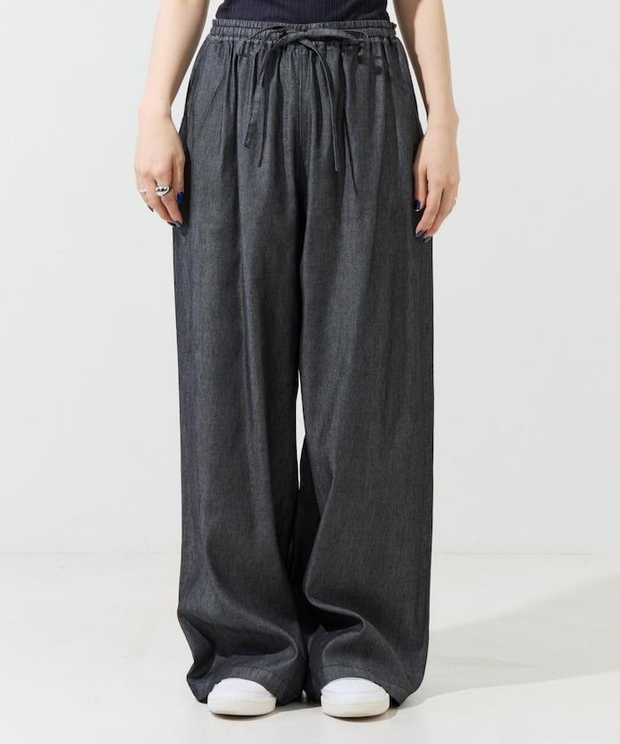 人造纖維丹寧休閒褲