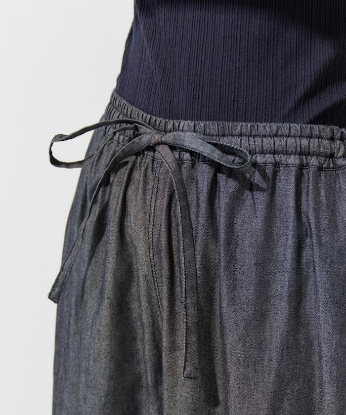 人造纖維丹寧休閒褲