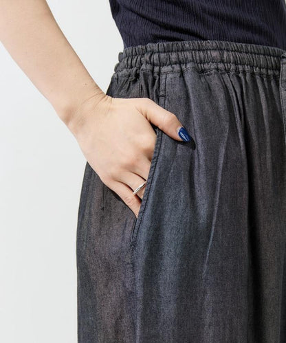 人造纖維丹寧休閒褲