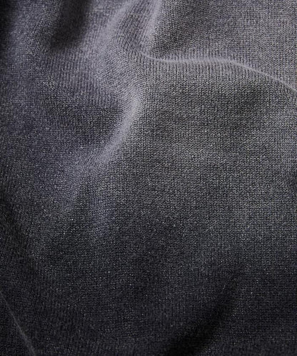 復古風硬漂白處理圓領針織衫