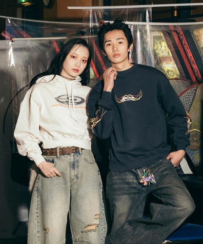 聯名 印花logo 圓領衛衣