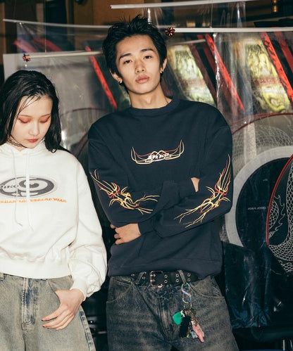 聯名 印花logo 圓領衛衣