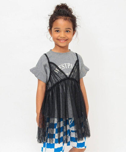 蕾絲吊帶連衣裙2印花襯衫