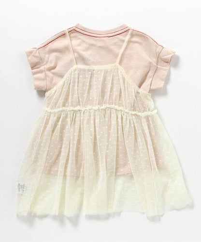 蕾絲吊帶連衣裙2印花襯衫