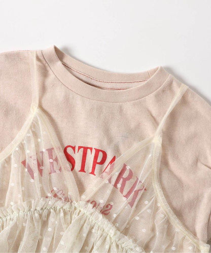 蕾絲吊帶連衣裙2印花襯衫