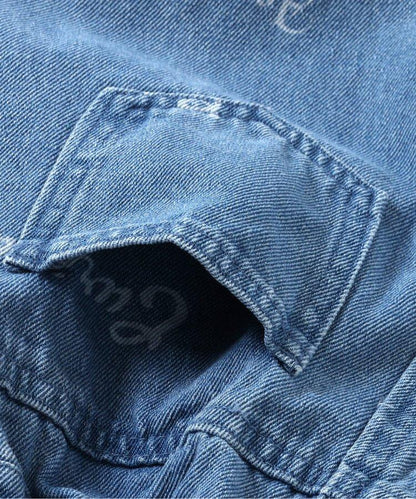 印花柯比牛仔褲 10分褲