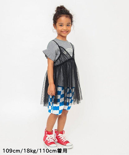 蕾絲吊帶連衣裙2印花襯衫