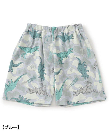 恐龍迷彩圖案開襟睡衣