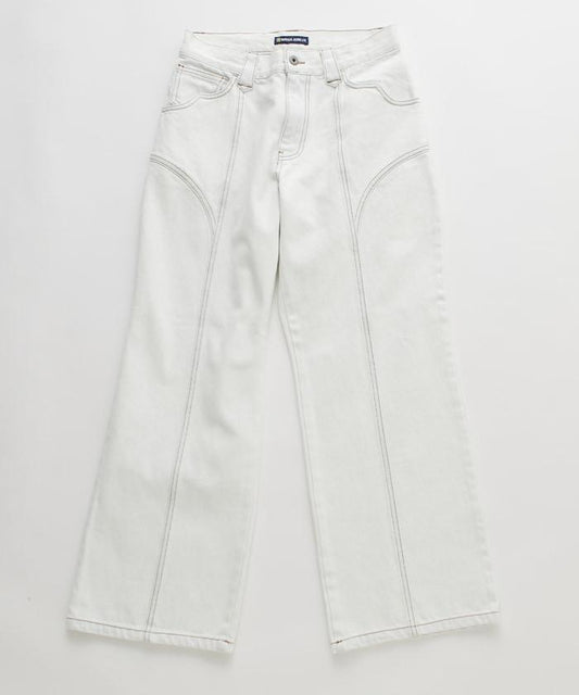 西部風格拼接牛仔褲