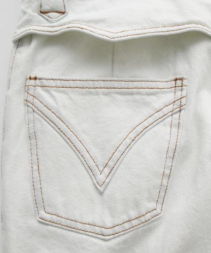 西部風格拼接牛仔褲