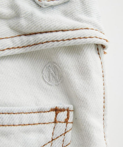 西部風格拼接牛仔褲