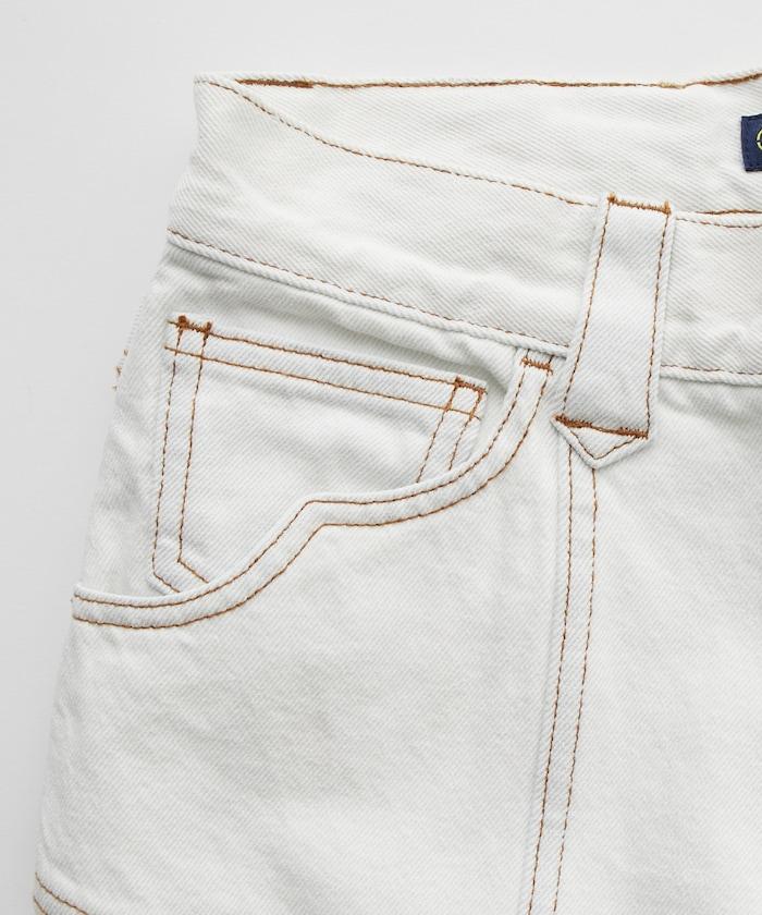 西部風格拼接牛仔褲