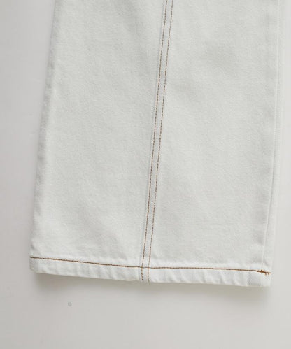 西部風格拼接牛仔褲