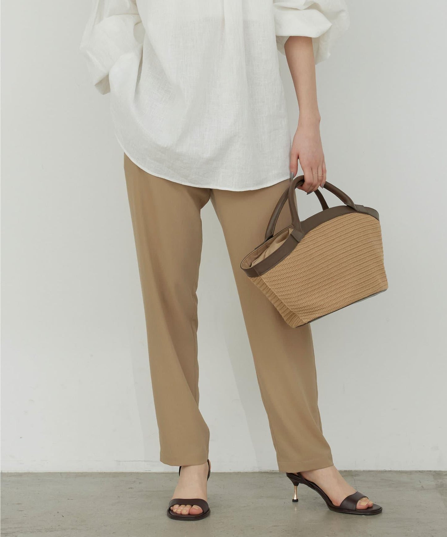 【更新！】【-3公斤顯瘦褲】針織錐形褲