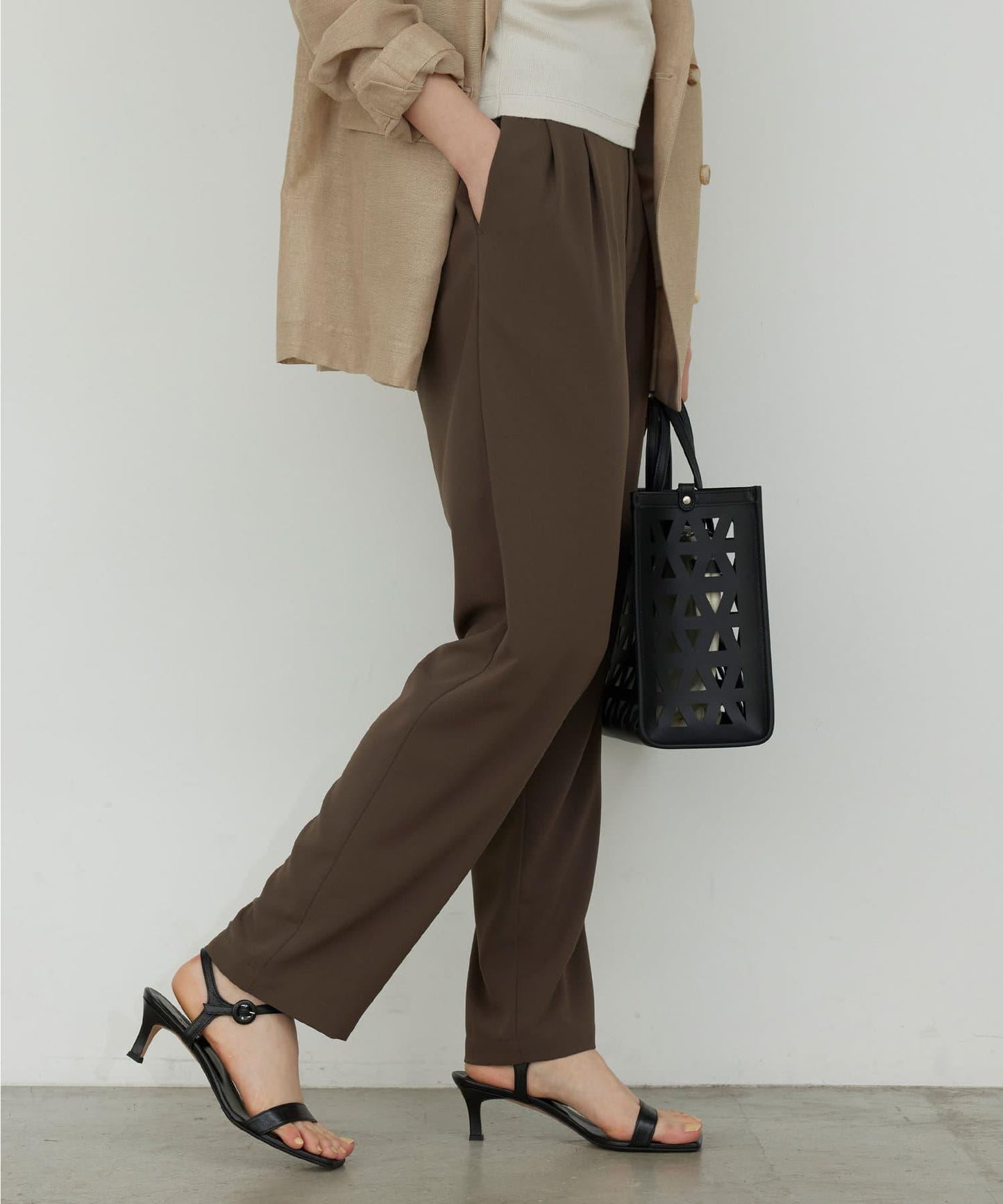 【更新！】【-3公斤顯瘦褲】針織錐形褲