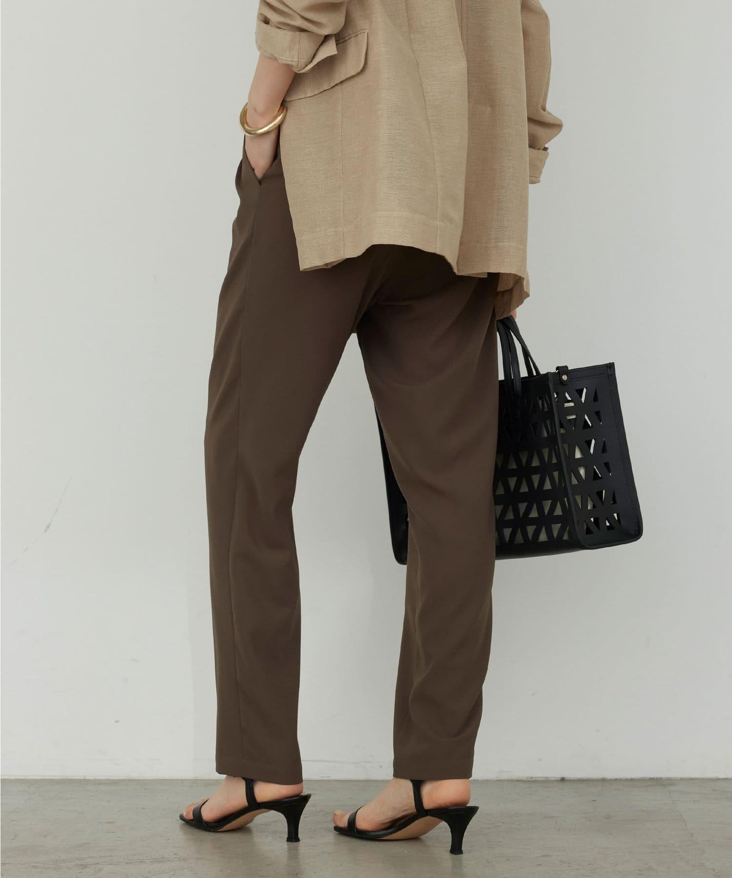 【更新！】【-3公斤顯瘦褲】針織錐形褲