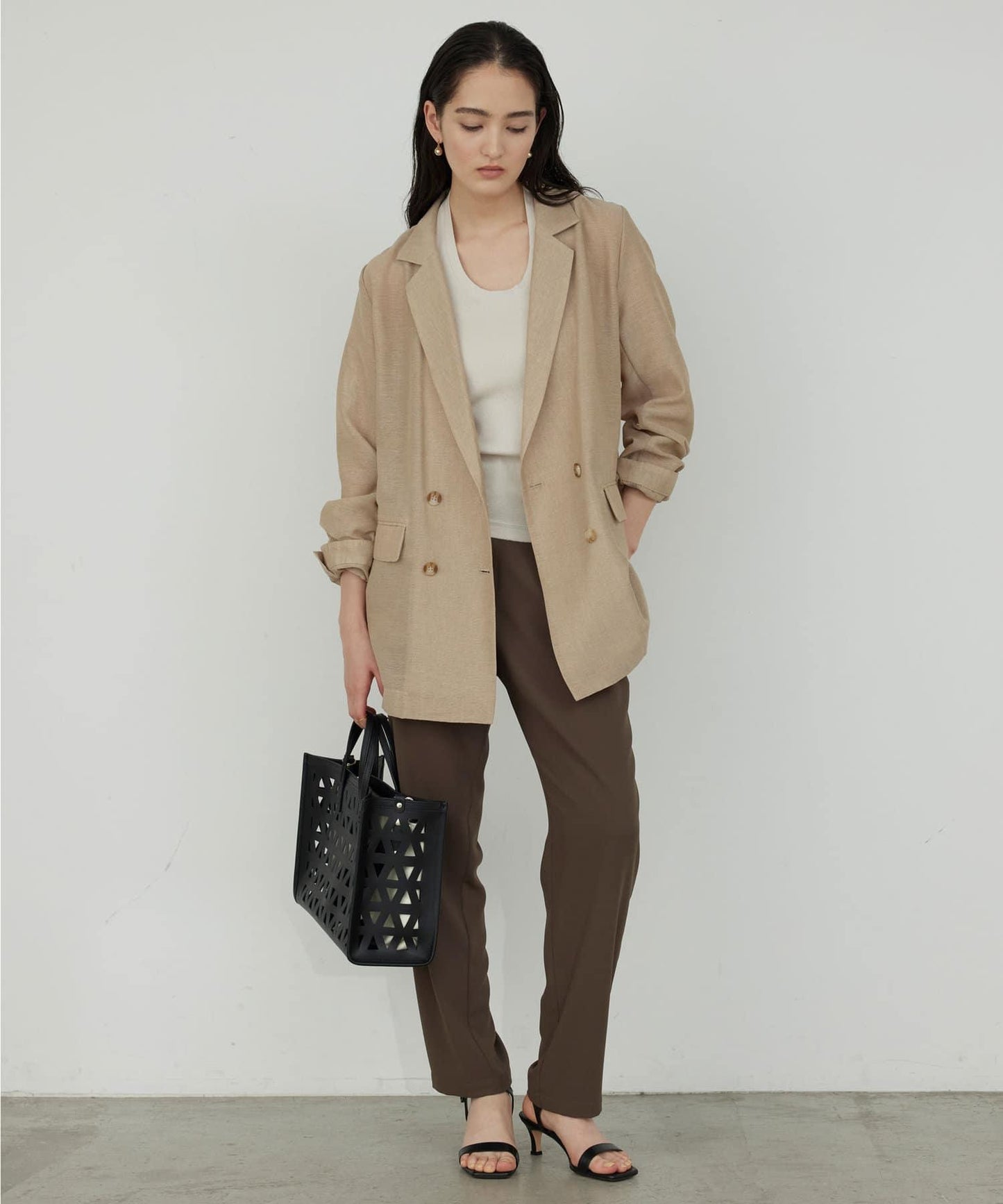 【更新！】【-3公斤顯瘦褲】針織錐形褲