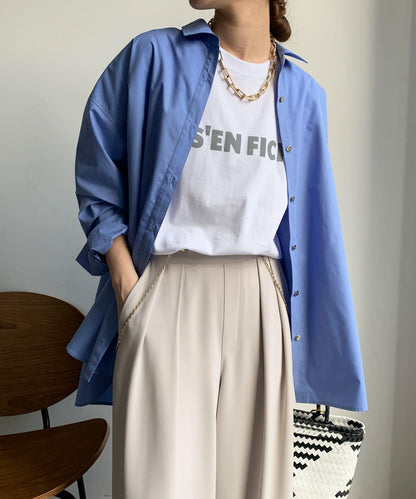 JES'EN FICHE絨布LOGO T恤