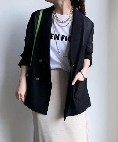 JES'EN FICHE絨布LOGO T恤