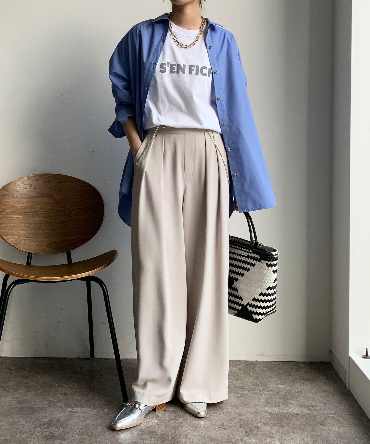 JES'EN FICHE絨布LOGO T恤