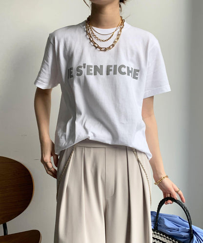 JES'EN FICHE絨布LOGO T恤