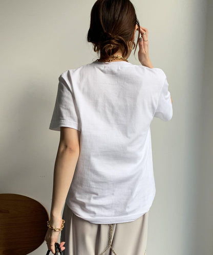 JES'EN FICHE絨布LOGO T恤