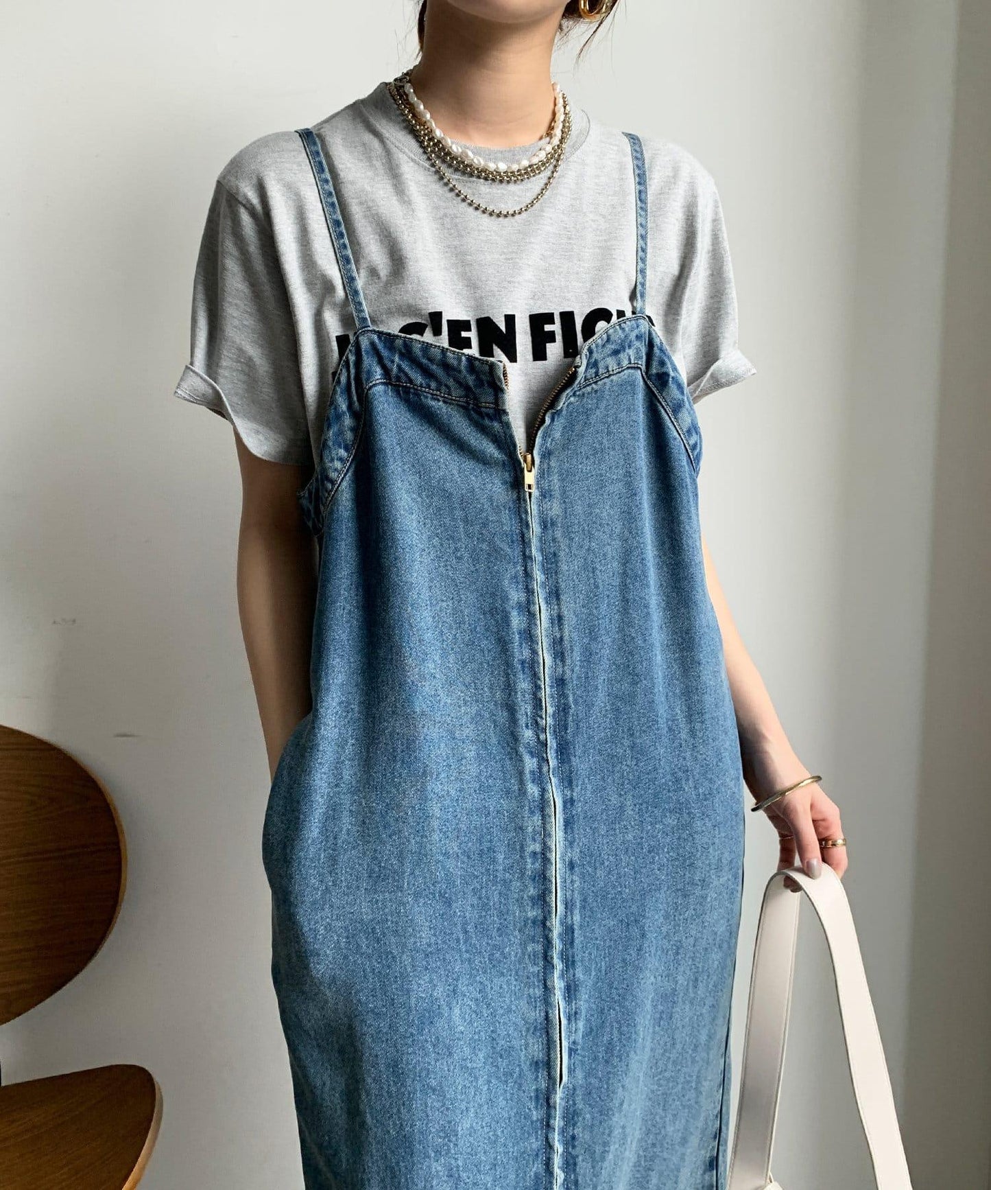 JES'EN FICHE絨布LOGO T恤