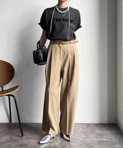 JES'EN FICHE絨布LOGO T恤