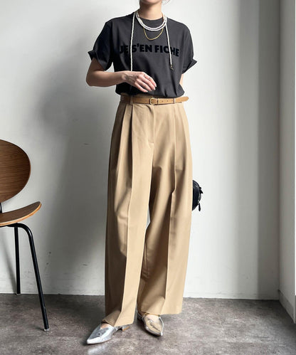 JES'EN FICHE絨布LOGO T恤